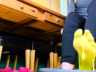 Mature blonde solo masturbation