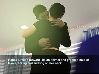 Fate & Life: Joyce and Aubrey Catch Maive and Mattias Fucking on the Bed - 3D Hentai Sex