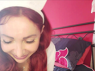 Beautiful abusive and blasphemous nurse