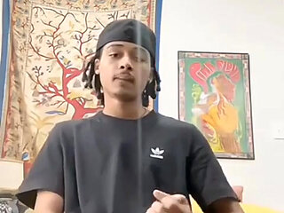 Cute Twink Strokes His BBC