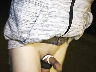Gay Man Naked with Penis Plug