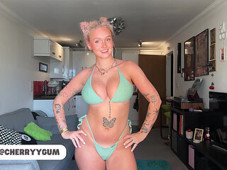 European HUGE TITS public changing room micro bikini