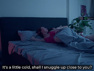 Step Mom Shares Step Son's Bed After Quarrel - Risky Hot Fuck!