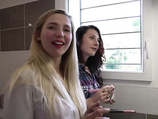 Mia and Chlo Get Pounded by Two Big Studs