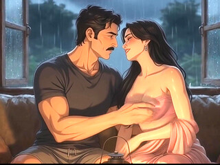 Barsaat Ki Raat Mein Padosi Ne Akeli Bhabhi Ko Tarpa Diya