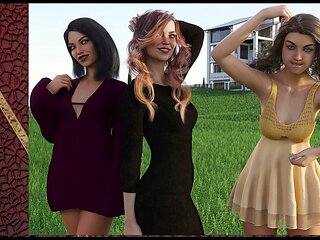 Hot teacher in a visual novel filled with erotic tales and big assets