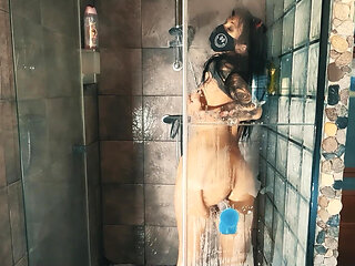 Morning Shower with My Dildo