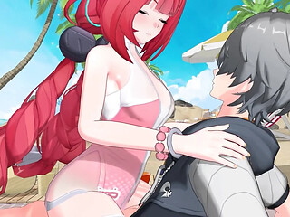 Secret Beach Sex with Yuzuha and Alice - Animated NSFW session