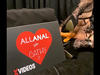 Cock caged with anal