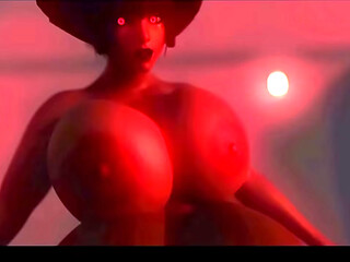 3D HQ Breast Expansion Big tits Firm tits Solo POV Devil chick wSound added