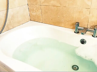 Horny in the Bath with My Thick Black Girthy Dildo  Deep, Teasing, and Cumming Hard Over and Over