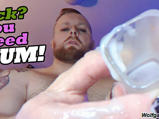 Straight Friend Feeds You His Cum From Shot Glass - POV Edging with Cum Eating Instructions