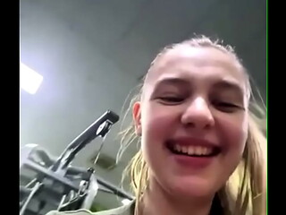 First time Double penetration. Anal fucking in the gym