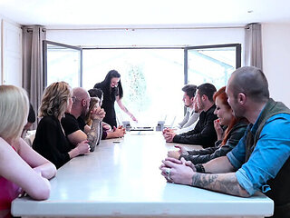 Swame House Orgy Ep2: Anal & Blowjob with Big Tits Ashley Morena - Cum in Mouth & BBC Fucking