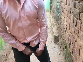 Desi Indian village girl with tight hairy pussy seduces older man