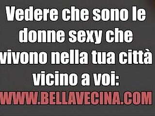 Italian GF gives horny oral sex