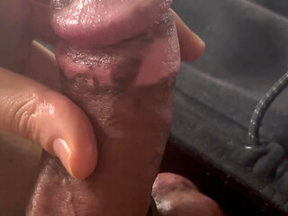 Handjob Big Cock Cut Oil Cockring