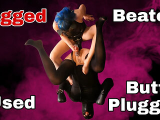 Training Zero Femdom Slave Used Ballbusted Buttplugged & Pegged! Anal Pegging Strapon Fuck Ballbusting Real Homemade Amateur