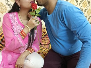 Indian beautiful husband wife celebrate special Valenti...