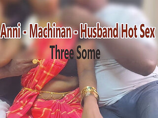 Indian Bhabhi Fucks with Husband and Stepbrother