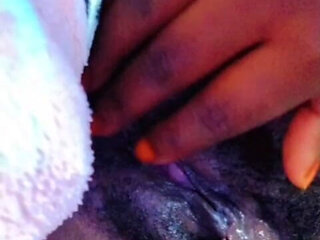 Alone in Bed Pleasuring My Pussy