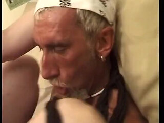 Hot Nanny Gets Naked and Horny and Ass Riding Old Man's Huge Cock