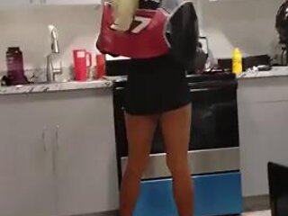 Slim Petite Ebony Milf Teasing for a Fuck