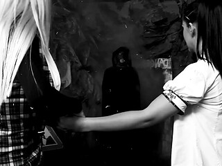 Two college sluts get their tight little bodies filled by a fake demon.