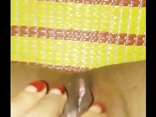 Buried fingers make tight pussy cum