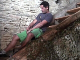 Straight fucked by Latino in exhib