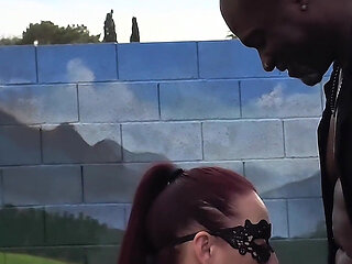 Polyjswitch Hotwife Serves BBC on Her Knees