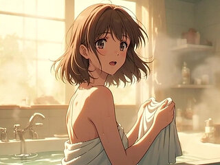 AI Generated Cartoon content, Uncensored video of 18 Year old Anime Girl,  3D Cartoon on closeup by Kiidzy Animates