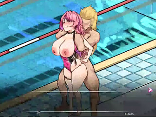 Hentai Game - Minami Hentai Gallery Scene Pool Sex 2 - Lifeguard Holic
