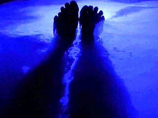 Enjoying the Hot Tub!