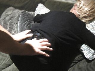 Daddy took me from behind in my office outfit