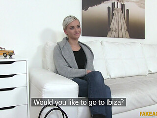 Fake Agent - Model Shows off Her Best Moves on the Desk