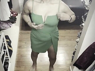 Dressing Room Cam That Green Dress