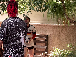 It Was a Rooftop Soccer Game, but the Straight Guy's Girlfriend Showed up.