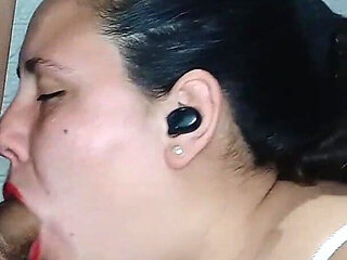 Argentinian Bitch Sucks Cock and Lets Cum Come on Her Face