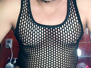 Enjoying my dildos, from the smallest to the giant