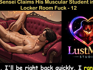 Gay Audio Sex Story - Judo Sensei Claims His Muscular Student in Rough Locker Room Fuck - Part 12