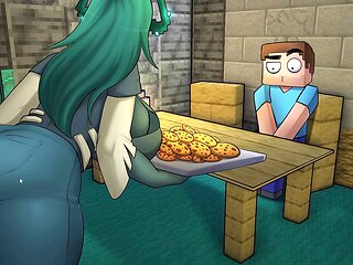 Jaw-dropping Minecraft giantess gives deep throat and more in this wild parody collection