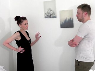 A milf with sexy ass in stockings gets banged hard by Chris Cobalt