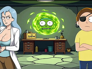Portal Porn Demoniums [ PARODY HENTAI GAME ] Ep.8 Spooky succubus and EVIL MORTY !