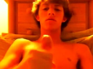 Hot Twink in Sexy Undies Strokes it on Webcam!