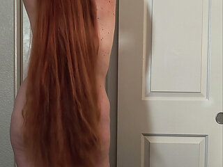 Seductive POV Hairjob From a Redhead Rapunzel