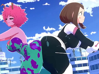 Mina and Ochaco Trap a Criminal