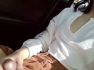 Stroking myself inside my car full version