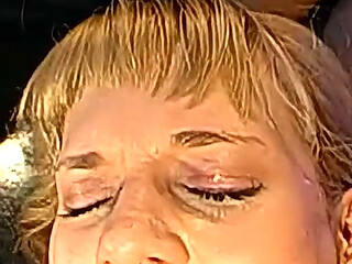 Mara Gets Her Face Covered in Cum in Intense Ggg Bukkake