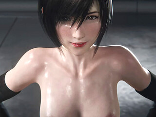 Hard-bodied Yuffie gets doggystyle creampied in 3D animated final fantasy